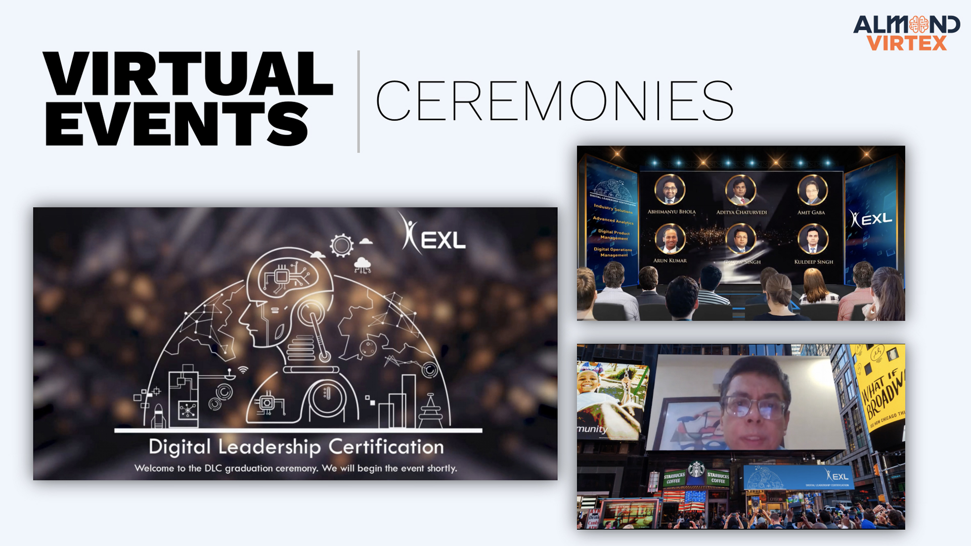 Almond Virtex Virtual Event Platform - Ceremonies