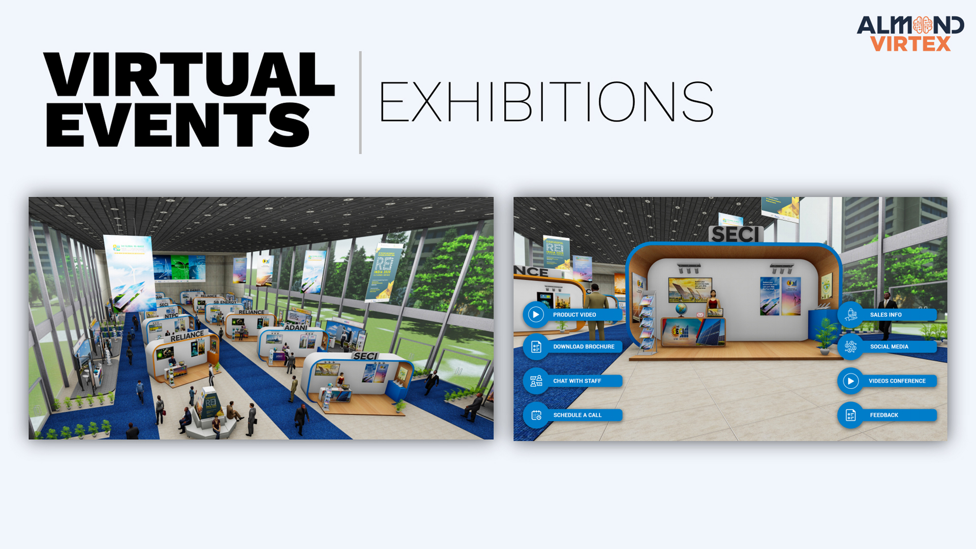 Almond Virtex Virtual Event Platform - Exhibitors